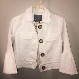 Anthropologie white jacket